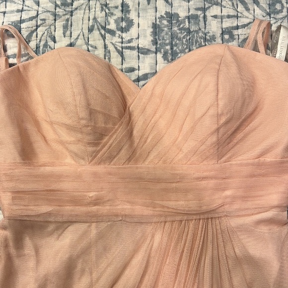 028 Bill Levcoff Bridesmaid Blush Pink formal prom - Picture 7 of 10